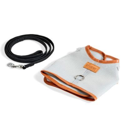 Thumbnail 3: PIUPET Katzengeschirr mit 1,2m Leine I Ausbruchsicher I Katzenleine mit Geschirr für Katzen I Grau (M)