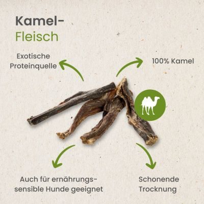 Thumbnail 4: kauartikel.com Kamel-Fleisch - hypoallergener Hunde-Kauartikel - Hunde-Snack - Kausnack - Leckerli