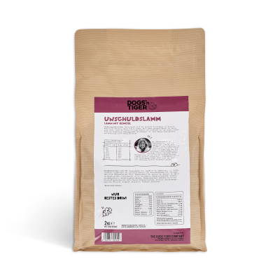 Thumbnail 3: Dogs'n Tiger Adult Premium Hunde Futter, Unschuldslamm, Trockenfutter, Getreidefrei, Lamm & Kräuter, 12kg