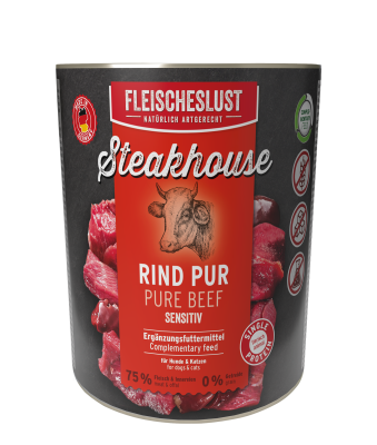 Fleischeslust Steakhouse Rind pur 6 x 800 g