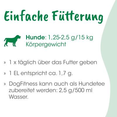 Thumbnail 7: cdVet DogFitness 600 g – Natürliche Futterergänzung für aktive Hunde