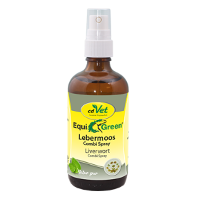cdVet EquiGreen Lebermoos Combi 100 ml - Hautpflege für pilzempfindliche Pferde