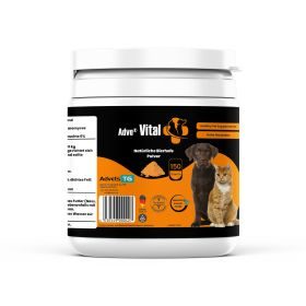 Adve® Vital - Hochwertige Qualitäts-Bierhefe – für glänzendes Fell und bei Verdauungsproblemen – Hund und Katze - 150 g Dose