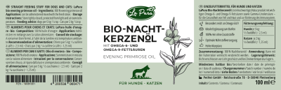 Thumbnail 3: LaPura PetVet - LaPura Bio-Nachtkerzenöl für Hunde und Katzen - Nahrungsergänzung - Futterergänzung - BARF-Zusatz