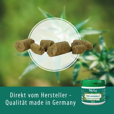 Thumbnail 2: Fit-Hap CBD Leckerlis 300 g – Natürliche Kaltpress-Snacks mit CBD für Hunde & Pferde