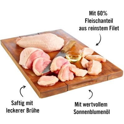 Thumbnail 1: Dogs'n Tiger Adult Premium Katzenfutter, Nassfutter, Getreidefrei, Genuss, Huhn, 24x 70g