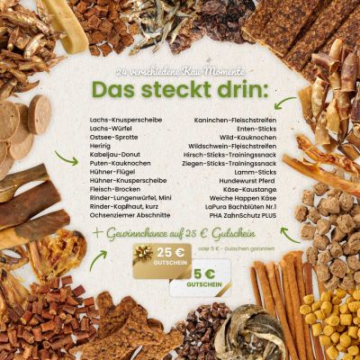 Thumbnail 3: kauartikel.com Adventskalender für Hunde - limitierte Auflage - 24 Kau-Momente - Kausnacks, Kauartikel, Hunde-Snacks, Leckerlis