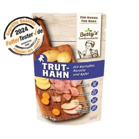 Betty's Landhausküche Hundenassfutter Truthahn mit Kartoffel 20x 125g im Frischebeutel