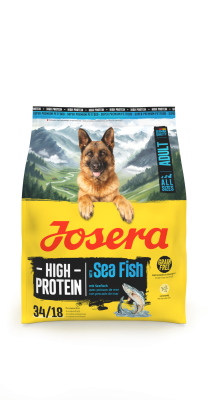Thumbnail 1: Josera Adult High Protein Sea Fish, proteinfreies Trockenfutter für aktive, ausgewachsene Hunde, 5x900g