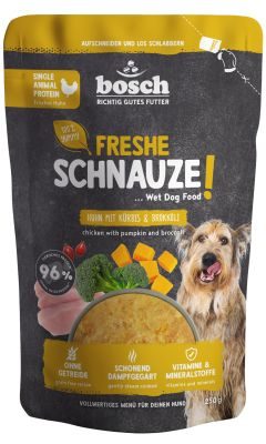 bosch Tiernahrung Freshe Schnauze Huhn Kuerbis&Brokkoli