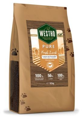WESTHO petfood "Lamm mit Kartoffel" mit 56 % Lamm 12kg