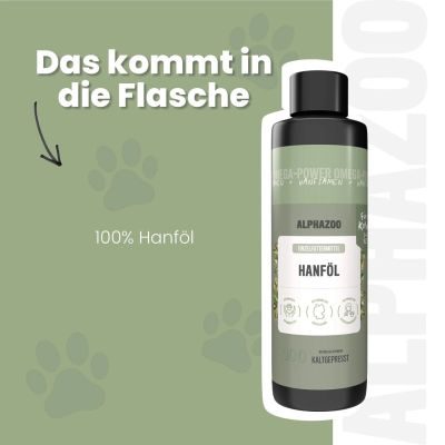 Thumbnail 4: ALPHAZOO Hanföl für Katzen