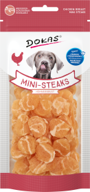 Dokas Dokas Mini-Steaks mit Hühnerbrust Hundelecklerli 12x 50g Multipack