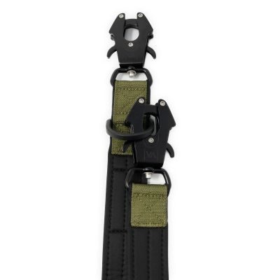 Thumbnail 2: Vitomalia Extreme EditionTaktische verstellbare Hundeleine mit Froschkarabiner aus Hartaluminum Khaki