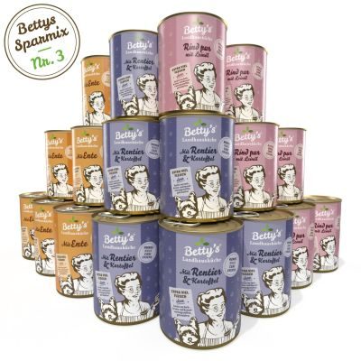 Betty's Landhausküche SPARMIX 3 - Hund 400g x 18