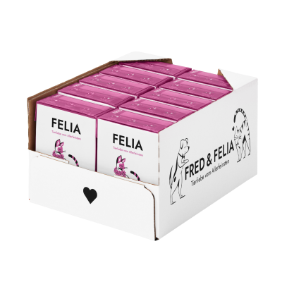 Thumbnail 6: FRED & FELIA FELIA Katzennassfutter Pferd 10x 190g