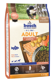 bosch Tiernahrung HPC Lachs & Kartoffel Hundefutter – leicht verdaulich – 3kg