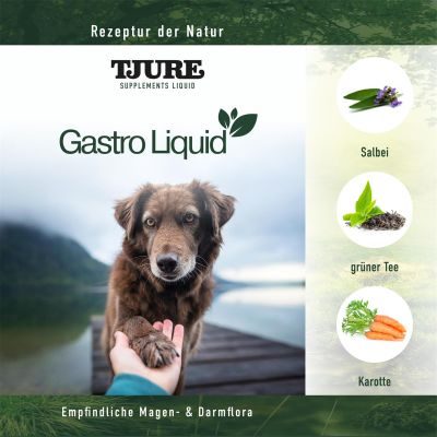 Thumbnail 1: TJURE TJURE - Gastro Liquid - 500 ml | Ursachenbekämpfung bei Durchfall | unterstützt die Verdauung