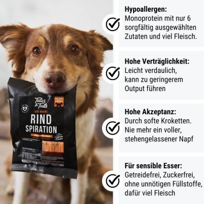 Thumbnail 3: Tales & Tails Eine wahre Rindspiration Softtrockenfutter - Probe einzeln