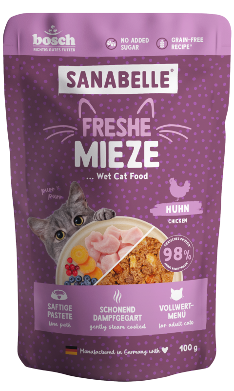 Sanabelle Freshe Mieze Huhn 12er Pack