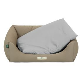 HOUND&NATURE Wasserfester Baumwoll - Überzug hellgrau M für HOUND&NATURE Betten ZERMATT, ZÜRICH, BERN, LUZERN