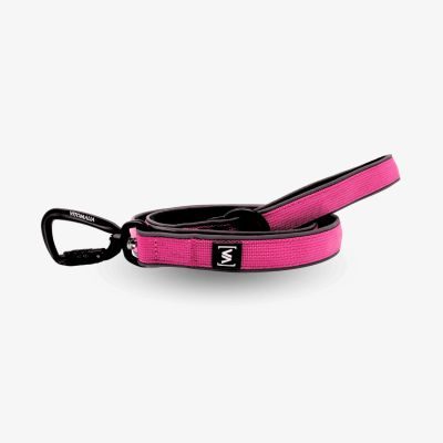 Vitomalia Leichte Fürleine mit Sicherheitskarabiner Pink