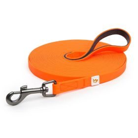 Rudelkönig Schleppleine 10m Stoff Schleppleine für Hunde mit Griffpolsterung, Robuste Hundeleine