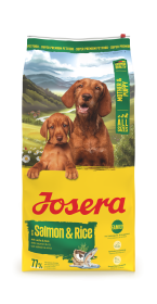 Josera Mother & Puppy Salmon & Rice, glutenfreies Aufzuchtsfutter für Hündin und Welpe, 12,5kg