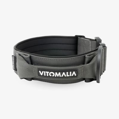 Vitomalia Extreme EditionTaktisches Hundehalsband mit belastbarer Schnalle & Magnet Handgriff - Anthrazit