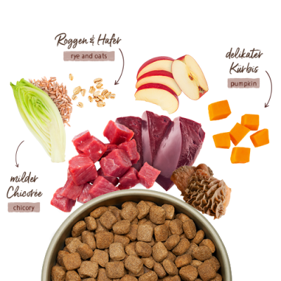 Thumbnail 2: bosch Tiernahrung HPC MENUE frisches Rind – getreidefreies Hundefutter – 2,4kg