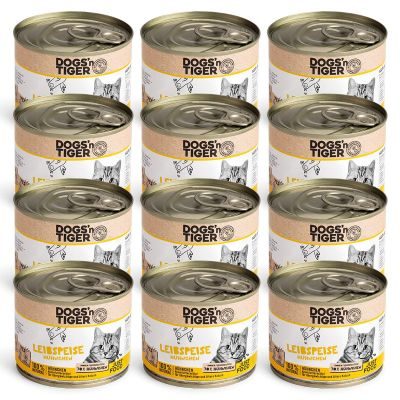 Thumbnail 2: Dogs'n Tiger Adult Premium, Katzenfutter, Leibspeise, Nassfutter, Getreidefrei, Huhn, 12x 200g
