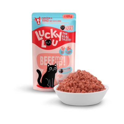 Thumbnail 3: Lucky Lou® Lucky Lou® Lifestage Adult Geflügel & Rind 125g