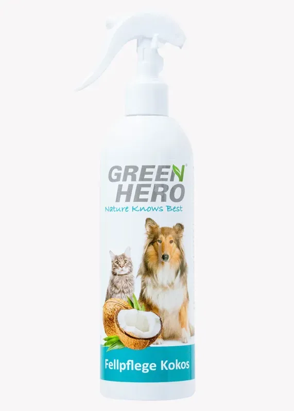 Greenhero GreenHero® Kokos Fellpflege 250ml mit Kokoswasser gegen Verfilzungen