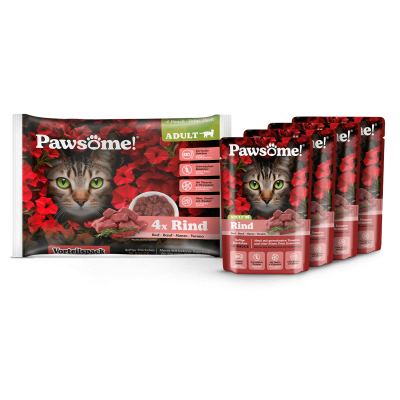 Thumbnail 3: Pawsome!® Pawsome!® Adult Rind 85g 4er Flowpack