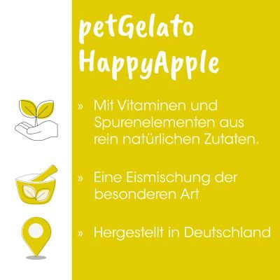Thumbnail 6: petGelato HappyApple 132 g – Erfrischender Eisgenuss für Hunde, Katzen & Pferde