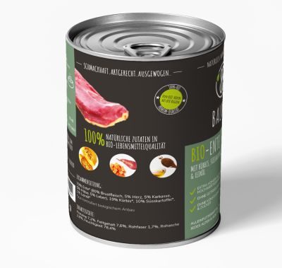 Thumbnail 3: Baluna Bio-Ente mit Kürbis, Süßkartoffel & Leinöl 6x800g