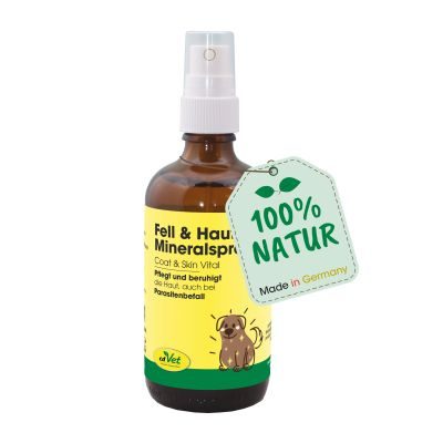 cdVet Fell & Haut Mineralspray 100 ml – Natürliche Pflege für Haut & Fell bei Hund, Katze & Kleintier