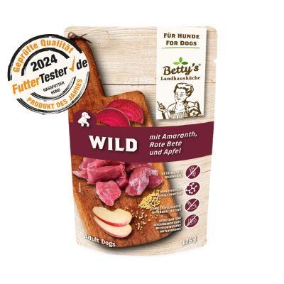 Thumbnail 2: Betty's Landhausküche Hundenassfutter Wild mit Roter Bete 20x 125g im Frischebeutel