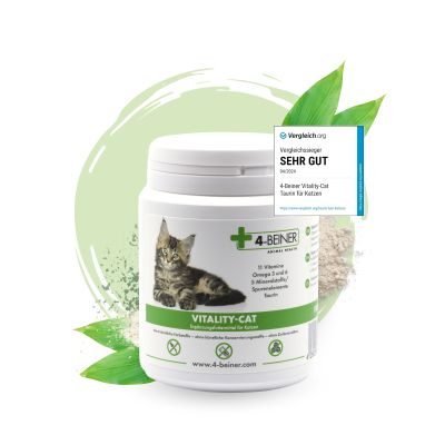 Thumbnail 1: 4-Beiner PetVet - 4-BEINER VITALITY-CAT - Nahrungsergänzung - Futterergänzung für Katzen