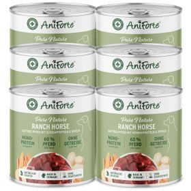 AniForte Nassfutter RanchHorse – "Pferd mit Süßkartoffeln & Äpfeln" 6 x 800 g