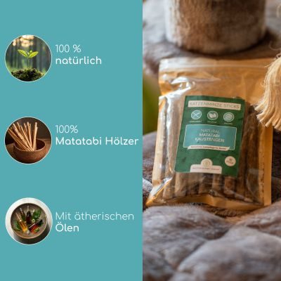 Thumbnail 3: Wolfsbacher Natur Matatabi Minze Sticks für Katzen