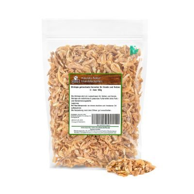 Kaureks Natur Hundeleckerlies Shrimps getrocknete Garnelen für Hunde und Katzen 2-4cm 100g