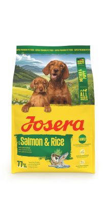 Josera Mother & Puppy Salmon & Rice, glutenfreies Aufzuchtsfutter für Hündin und Welpe, 3kg