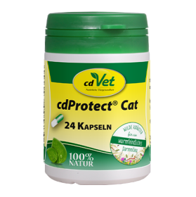 cdVet cdProtect Cat 24 Kapseln – Natürliche Futterergänzung für Katzen
