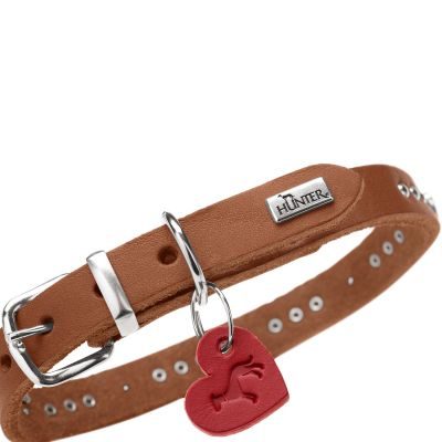 Thumbnail 4: HUNTER Halsband Aalborg Hearts XS (32), cognac
