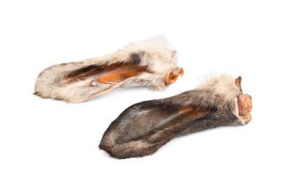 Thumbnail 1: Kaureks Natur Hundeleckerlies Lammohren mit Fell 10 STK. wie Lammpansen - hypoallergener Hunde-Kauartikel - Hunde-Snack - Kausnack