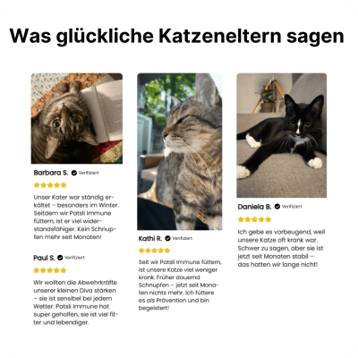 Thumbnail 8: Patsli Immunsystem der Katze stärken mit Vitamin B-Komplex & Inulin