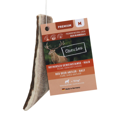Chewies® Chewies® Rothirsch-Geweihstange halb