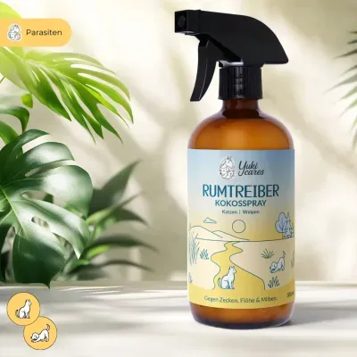 Thumbnail 2: Yuki cares Kokosspray Rumtreiber - Zeckenschutz für Katzen & Welpen