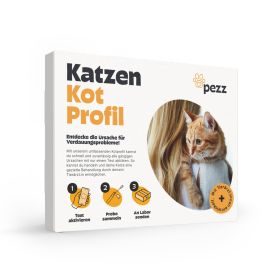 Pezz Kotprofil für Katzen - 3in1 Test für eine umfassende Kotuntersuchung